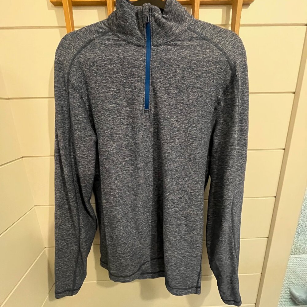 Lululemon Surge Jacket Men’s Medium Blue  Zip Stretch Pullover Reflective